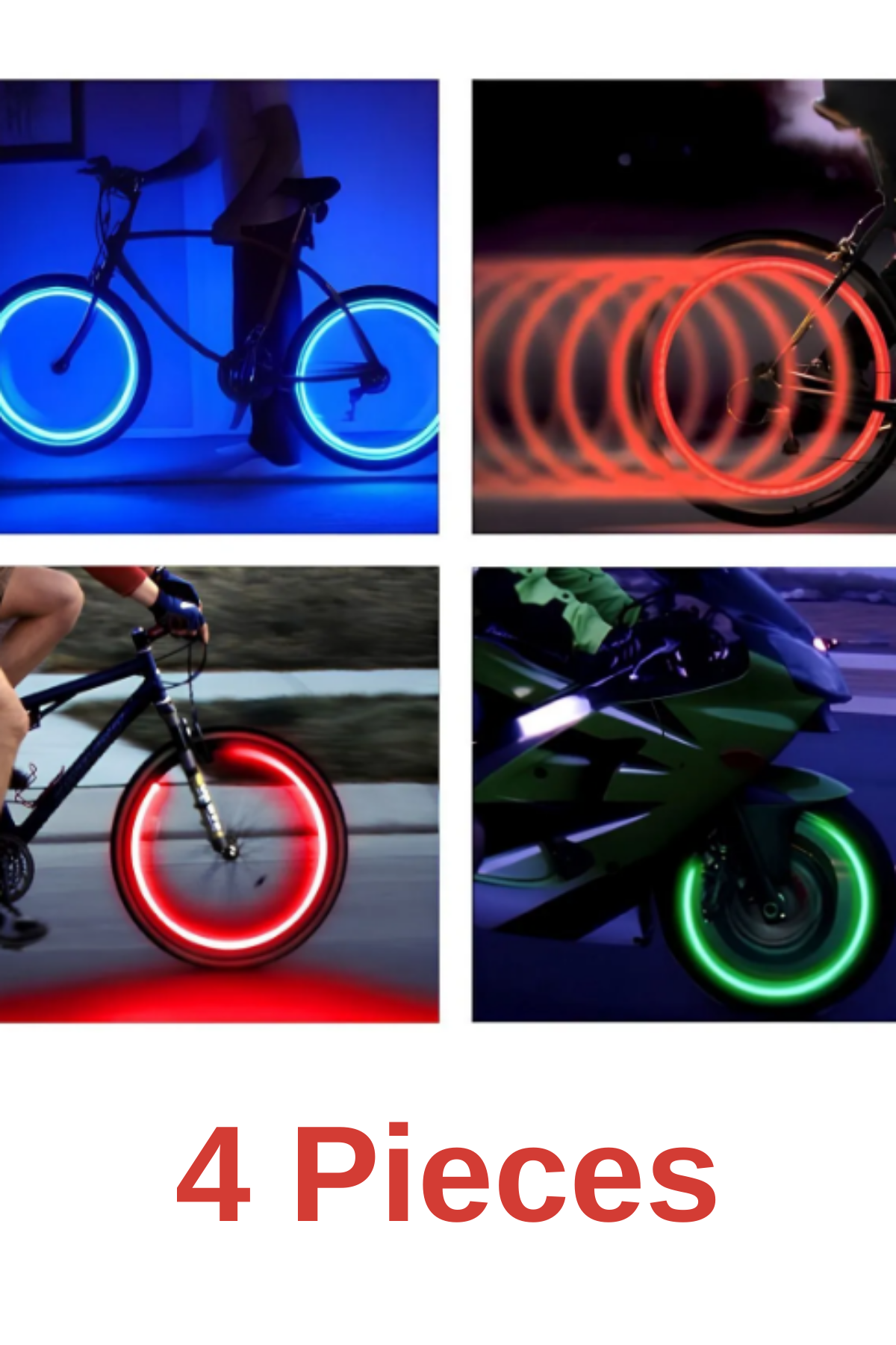 Bicycle Car Engine Wheel Cover Lamp With Motion Sensor Switch Light Led Illuminated